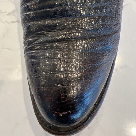 Lucchese 2000 Women's Size 9 Western Cowboy Boots Burgandy Black Leather - Picture 11 of 14